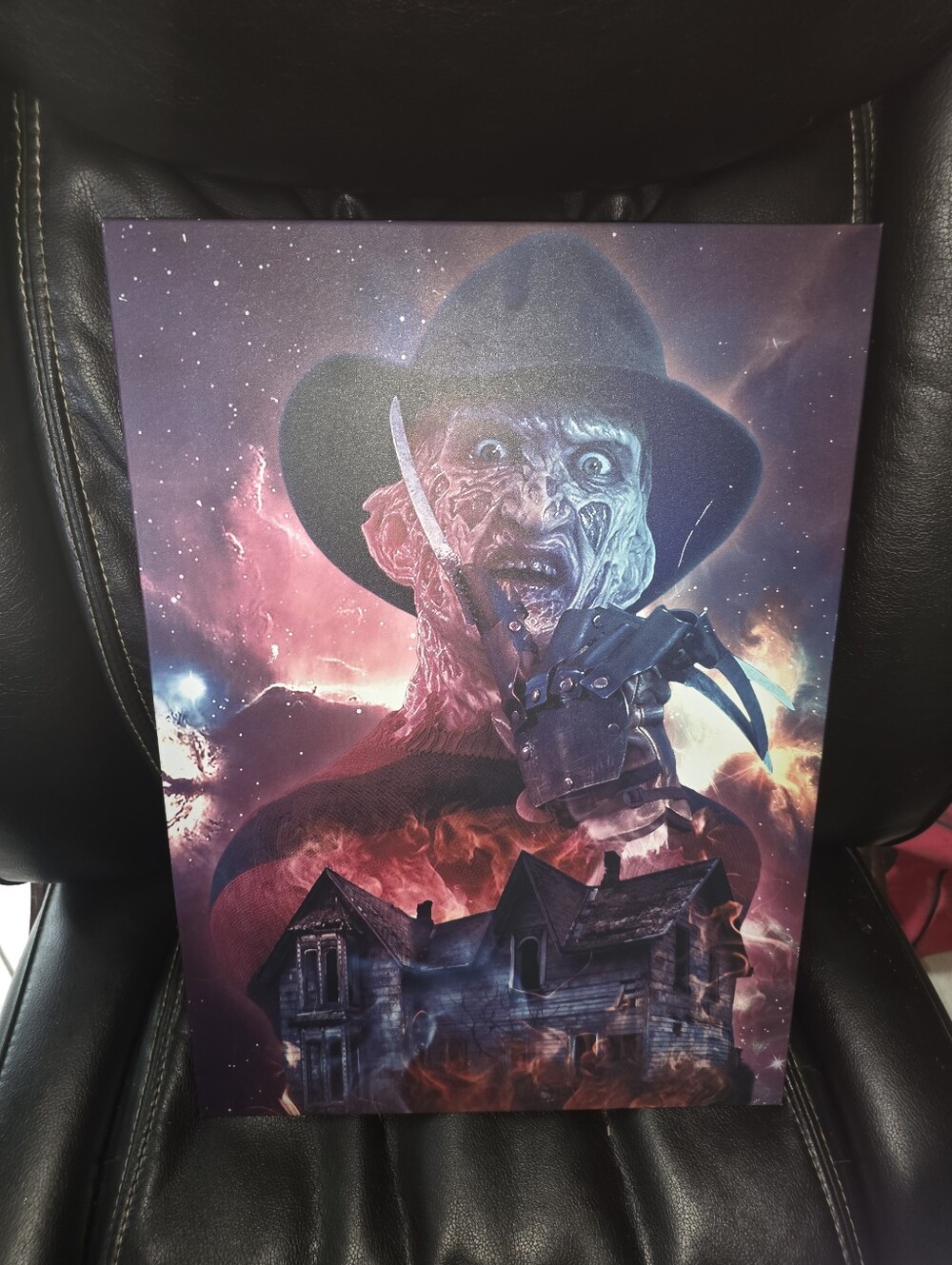 Displate 12x17 Metal Sign Freddy Nightmare House Horror Special Order Design HTF